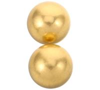 Ciieeo 2pcs Copper Bird Bath Solid Brass Spheres with Spherical Design, Multipurpose Use and Corrosion Resistance for Outdoor Garden Bird Bath and Pond Maintenance in Rustic Style