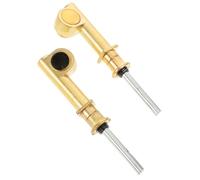 Ciieeo 2pcs Copper Erhu Tuning Pegs with Turbo Mechanical Shaft, Non-slip String Replacement Accessories for Chinese Violin, Professional Erhu Shaft Pegs for Folk Instrument