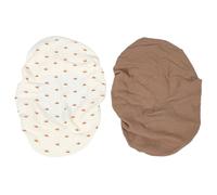 Ciieeo 2pcs Cotton Changing Mat Covers for Nursery, Soft and Breathable Diaper Changing Pad Covers that Retain Shape and Softness, for Families with Multiple Babies