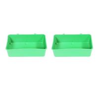 Ciieeo 2pcs Creative Plastic Bird Bath Basin for Pet Birds and Small with Reliable Design and Different Suitable for Cage Hanging and Bathing