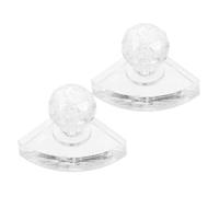 Ciieeo 2pcs Crystal DIY Eyeshadow Pressing Tool with Simple Operation, Restoration Makeup Gadget for Eyeliner and Eyeshadow, Compact Blusher and Highlighter Stencil for Precise Makeup