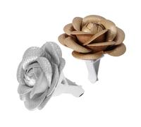 Ciieeo 2pcs Cute Car Air Freshener Vent Clips Flower Design Car Decorations for Fresh Fragrance Easy Install Clips Safe Materials