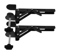 Ciieeo 2pcs Desk Extender Tray Clamp-on Desk Armrest Stainless Steel Adjustable Clamp Design Arm and Wrist Support Foldable No Drilling Needed for Office and Gaming Setups