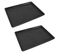 Ciieeo 2Pcs Dog Cage Tray Pet Bedpan Plastic Poop Pan .5X32.4X2.5Cm Multipurpose Pet Cage Floor Tray for Dogs Rabbits Household