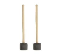 Ciieeo 2pcs Drum Mallets Wood Drumsticks for Percussion Instruments with Eva Handle, Good Texture and Tone, Gentle and Comfortable, for Students to Sense of Rhythm