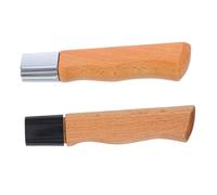Ciieeo 2pcs Ergonomic Wooden Handles for Kitchen Cutters Non Skid Replacement Accessories for Enhanced Control and Stability Effortless Installation for Chefs and Home Cooking