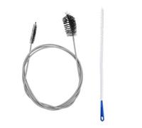 Ciieeo 2pcs Flexible Hose Cleaner Flexible Drain Brush Long Cleaning Brush with Nylon and Stainless Steel Quick Blockage Clearing Versatile Design for Bathroom Sinks and Plumbing