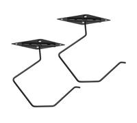 Ciieeo 2pcs Foldable Banana Hook Under Cabinet Adhesive Kitchen Utensil Hanger Space Saving Fruit Holder for Easy Installation and Enhanced Organization