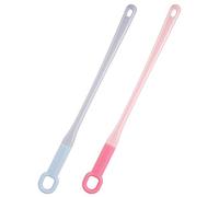 Ciieeo 2pcs Foot Brush Silicone Shower Toe Scrubber for Feet Bath Spa Between Toes Cleaning Brush for Men Women Seniors Expecting Mothers