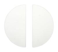 Ciieeo 2Pcs Glass Semicircular Optical Lenses for Physics Teaching, Educational Glass Convex Lenses for Science Experiments, Laboratory Optical Physics Learning Aids