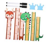 Ciieeo 2pcs Growth Chart Wall Ruler Boys and Girls Height Measuring Sticker Animal Designs Wall Hanging Height Chart