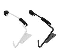 Ciieeo 2pcs Hair Dryer Holder Wall-mounted Rack Hair Tool Organizer for Bathroom and Salon with Black and White Hairdryer Stand Storage