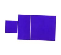 Ciieeo 2pcs High Precision Cobalt Glass Plate for Chemistry Flame Color Reaction Reusable Reflective Tempered Glass Sheet for School Lab Experiments and Metal Ion Visualization