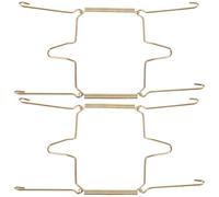 Ciieeo 2pcs Invisible Metal Plate Display Hooks U-Shaped Spring Plate Hangers for Wall No-Drill Installation Anti-Slip Expandable Holders and Picture Frames