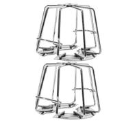 Ciieeo 2pcs Iron Wire Sidewall Fire Sprinkler Head Protector Cage Cover Flush Mount Guard for Commercial Residential Buildings High-Temperature Resistant Debris-preventing