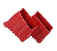 Ciieeo 2pcs Ladder Foot Rubber Pad Ladder Feet Pads Rubber Material Anti-Skid Sturdy Design Safety Use on Smooth Or Wet Surfaces 3.54x3.26x1.57in