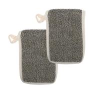 Ciieeo 2pcs Linen Bath Foaming Soap Storage Pouch with Net Structure for Easy Storage and Facial or Cosmetic Soap Use in Bathroom