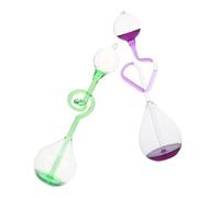 Ciieeo 2pcs Liquid Motion Hourglass Timer Unique Hand Boiler Science Experiment Kit for Home Office Decor Soothing Decorative Timer with Modern Design for Educational Purposes and