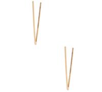 Ciieeo 2pcs Litter Grabber Bamboo Clip Portable Trash Picker Tool for Easy Waste Collection Garbage Clamp for Effortless Object Retrieval Convenient Cleaning Aid for Home and Outdoor Use