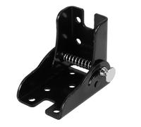 Ciieeo 2pcs Locking Brackets Foldable Self Locking Hinge 90 Degree Iron Black Easy Installation Space Saving Design for Home and Compact Areas