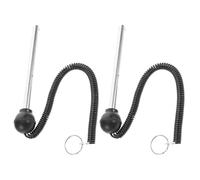 Ciieeo 2pcs Locking Weight Stack Pin for Fitness Pulley Machine Equipment, Portable Aluminum Alloy and Steel Weight Loading Pin with Rope, Enhanced Safety for Gym and Working at Home