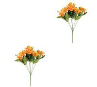 Ciieeo 2pcs Man-made Lily Plastic Flower Mini Bouquet Lifelike Artificial Flower Set Wedding for -made Decoration for Boys and Girls Art