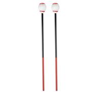Ciieeo 2Pcs Marimba Mallet Percussion Sticks with White Felt Heads and Red Strings, Xylophone Mallets for Adult Instrument Accessories, Sturdy Music Hammer for Percussion Use