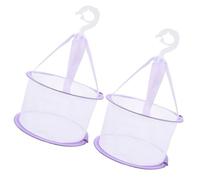 Ciieeo 2pcs Mesh Drying Baskets for Cosmetic Sponges and Makeup Brushes Multi Functional Nets for Small Items Indoor Drying Organizer for Beauty Tools and Socks