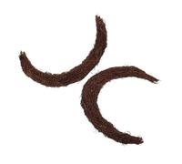 Ciieeo 2PCS Moon Shaped Grapevine Wreath Rings Lightweight Rattan Garland for DIY Christmas Holiday Decorations Versatile Vine Branch Hoop for Wall Door and Party Crafts