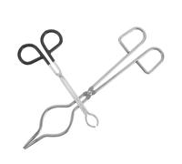 Ciieeo 2pcs Moxibustion Pliers Clip Hand-held Anti-scalding Clip Heat Resistant Protection Portable Carbon Steel for Clinics Moxibustion Therapy