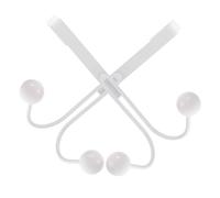 Ciieeo 2pcs Multi-Functional Matte White Over Door Hooks Coat Hat Hanger for Kitchen Bathroom Bedroom Wardrobe Storage Organizer
