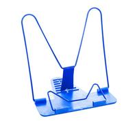 Ciieeo 2pcs Multi-Purpose Reading Book Stand Adjustable Angle Book Holder Lightweight Metal and Plastic Reading Bracket for Home Study and Dorm Use Blue