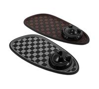 Ciieeo 2pcs Multifunctional Anti-slip Car Dashboard Mat with Rotatable Phone Holder and Temporary Parking Number Design for Secure Mobile Phone Grip and Organized Interior