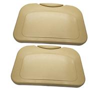 Ciieeo 2Pcs Multifunctional Car Cup Holder Folding Backseat Mount Food Tray Beige Space Saving Water Bottle Rack for Car Seatback Laptop Desk and Snack Tray Easy Installation with Adapter