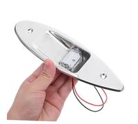 Ciieeo 2pcs Navigation Lights for Boats Flush Mount Stainless Steel Bow Signal Lamps with Red Green LED Teardrop Design Easy Installation for Kayaks Yachts