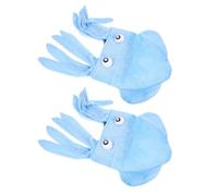 Ciieeo 2pcs Octopus Hats for Men and Women Lightweight Flannel Headwear with Comfortable Material Creative Funny Sea Creature Hats for Halloween Birthday Party Costume