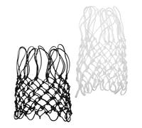 Ciieeo 2pcs Outdoor Nylon Basketball Nets Professional Heavy Duty Basketball Net Replacement 12 Loops Quick-install Design Waterproof Material All-weather Anti for Residential Hoop Use
