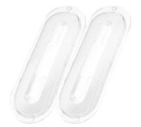 Ciieeo 2pcs Oval Range Hood Light Diffuser Lamp Cover Replacement Lamp Board for Range Hood Guard Accessories for Kitchen Ventilation Lighting