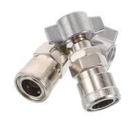 Ciieeo 2pcs Pneumatic Quick Coupling Adapter for Air Compressor Hose Fittings, Alloy Material with Wide Compatibility and Lightweight Design, for Workshops and Maintenance Use
