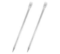 Ciieeo 2pcs Portable Ground Rod Electrical Earthing Poles Reinforced Grounding Stick Technology Solid Galvanized Iron Universal Compatibility for Electric Fence and Generators on Farms