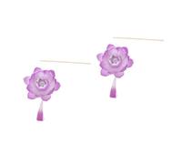 Ciieeo 2pcs Portable Lotus Lamp Lovely Lotus Shape Light Lamp Props for Photography Lights and Home Decor Hand-held for Festive