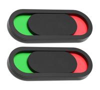 Ciieeo 2pcs Privacy Door Signs 3x7cm Black Sliding Vacancy Occupied Indicator for Office Bathroom Conference Room