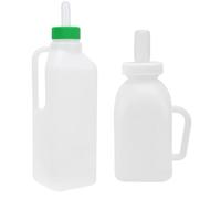 Ciieeo 2pcs Professional Plastic Lamb Feeding Bottles 850ml Capacity Wear-resistant Anti-bite Calf Bottle Feeder Suitable for Farmers and Farm Owners