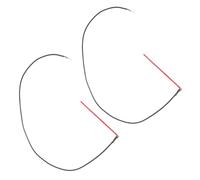 Ciieeo 2pcs Red Black Piezo Pickup Soundhole for Acoustic Guitar Classical Guitar Bridge Installation Musical Instrument Parts