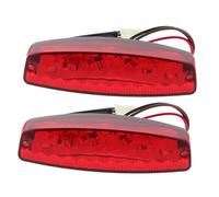 Ciieeo 2pcs Red LED Rear Brake Tail Lights for Atv Dirt Bike Rv Off Road Vehicles Quick Response Ultra Bright Visibility Easy Three Wire Installation Wide Compatibility for Safer Night