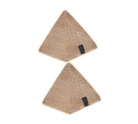 Ciieeo 2pcs Resin Pyramid Ornaments Creative Handmade Chic Home Decor Adornments with Mysterious Ancient Egyptian Style for Desktop and Living Spaces