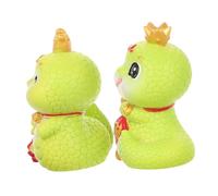 Ciieeo 2pcs Resin Snake Statue for Home Car Decor Year Snake Figurines Symbolizing Wisdom and Luck Miniature Zodiac Animal Craft for Desk and Office Ornament