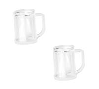 Ciieeo 2pcs Reusable Reusable Beer Mug Freezer Mug Ice Cup for Beer Drinking Home Bar Party Beverage Cup
