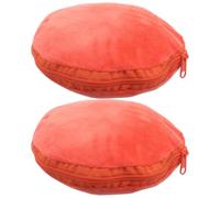 Ciieeo 2pcs round Lint Hand Warmer Pouch with Zippered Closure, Anti-scald and Insulated Warmth, Soft Touch Material, Suitable for Office and Studying Use in Winter