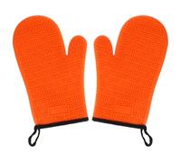 Ciieeo 2pcs Scald Insulation Gloves Kitchen Mitt Silicone Oven Gloves for Baking Mitten Oven Double Heat Resistant Barbecue Mitt Microwave
